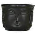 thumbnail image 1 of Man Face Design Plant Pot Planter Creative Succulent Cactus Flower Pot Container Home Office Decoration (Black), 1 of 9