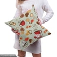 thumbnail image 4 of Ambesonne Tea Party Fabric by the Yard Upholstery, Heart Shaped Cookies, 5 Yards, Multicolor, 4 of 4