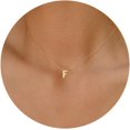 thumbnail image 1 of Collares con inicial para mujer, chapado en oro de 14 quilates, delicado collar con letra de oro personalizado, con colgante de inicial pequeña, monograma, lindo nombre de letra, gargantilla para niña, 1 of 4