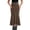 Z206-Brown, variant on Boho Skirts for Women Midi A-Line Hawaiian Soft Elegant Smock Layered Tiered Maxi Skirt a Line Flowy Long Skirts with Pockets