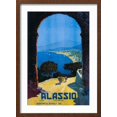 thumbnail image 2 of Art.com Alassio, Italy - West Italian Riviera Travel Poster - Alassio, Italy Art Print by Lantern Press, Brown Frame Wall Art, 17" x 23", 2 of 5