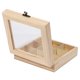 thumbnail image 5 of 2X Caja organizadora de joyas de madera para guardar bolsitas de té, 9 compartimentos, caja organizadora de té, contenedor de madera para paquetes de azúcar, 5 of 8