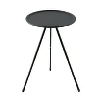RXMEKW Round Coffee Table Outdoor Folding Small Round Table Portable Adjustable Camping Table Camping Equipment Picnic Double Layer with Light Stand Coffee Table