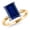 Blue, variant on 14K Two Tone Gold Green Prasiolite Engagement Ring for Women | 4.00 Cttw | Octagon 11X9MM | Gemstone Birthstone | Size 5