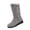 Gray, variant on Willtoo Winter Boots for Women Side Zip Mid‑Calf Outdoor Walking Shoe, Pocket Decor Round Toe Wedge Snow Boots Warm Lined Non‑Slip Fashion Footwear