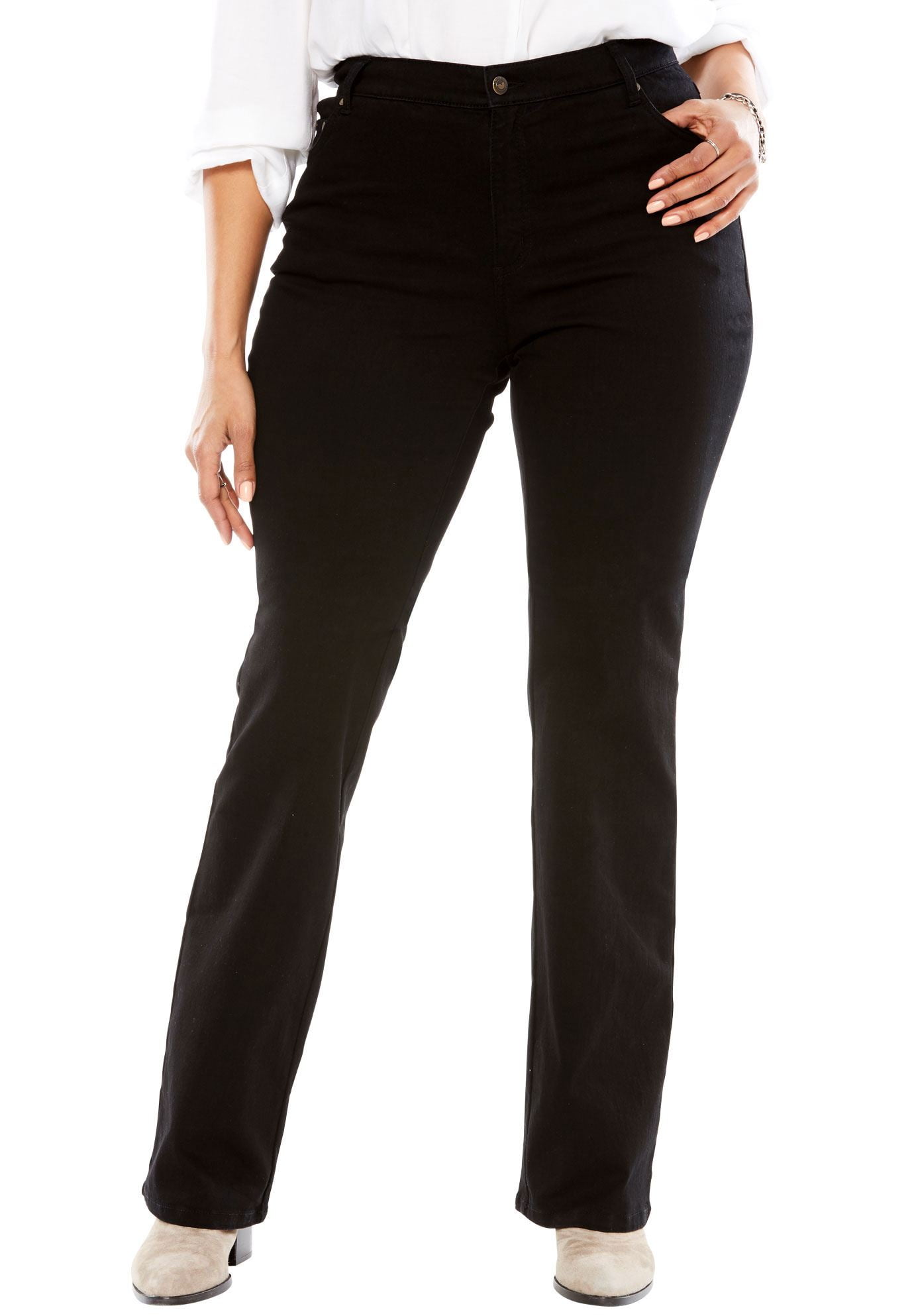 Plus Size Petite Low-rise Stretch Bootcut Jean - Walmart.com