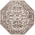thumbnail image 2 of Rugs.com Hermitage Collection Rug – 5 Ft Octagon Chocolate Brown Medium Rug Perfect For Living Rooms, Kitchens, Entryways, 2 of 9
