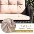 thumbnail image 4 of Patiojoy Outdoor Rattan Conversation Set 4 Pieces Patio wicker Chairs, 4 of 6