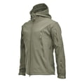 thumbnail image 5 of Abrigo de invierno cálido con capucha de camuflaje, de caparazón blando, de camuflaje, resistente al agua, al viento y al montañismo, 5 of 5