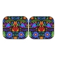 thumbnail image 7 of Haiem Colorful Floral Car Windshield Sun Shade (2 Pieces) Foldable Windshield Sun Shade Car Accessories for Truck SUV Pickup-Large, 7 of 7
