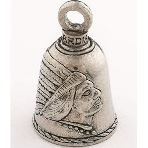 Guardian Bell Indian Bell Good Luck Bell w/Keyring & Black Velvet Gift Bag Motorcycle Bell Lead-Free Pewter Good Luck Gift Made in USA