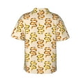 thumbnail image 3 of Daiia Hand Drawn Snake Hawaiian Shirt for Men Gentle Cotton Regular Short Sleeve Casual-XX-Large, 3 of 9