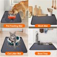thumbnail image 6 of Tutuviw Mini Fridge Silicone Mat - 23.6'' x 23.6'' Heavy Duty Under Refrigerator Mat Protect Floor from Spills Leak Water from Fridge Washing Machine Wine Cooler, Black, 6 of 7