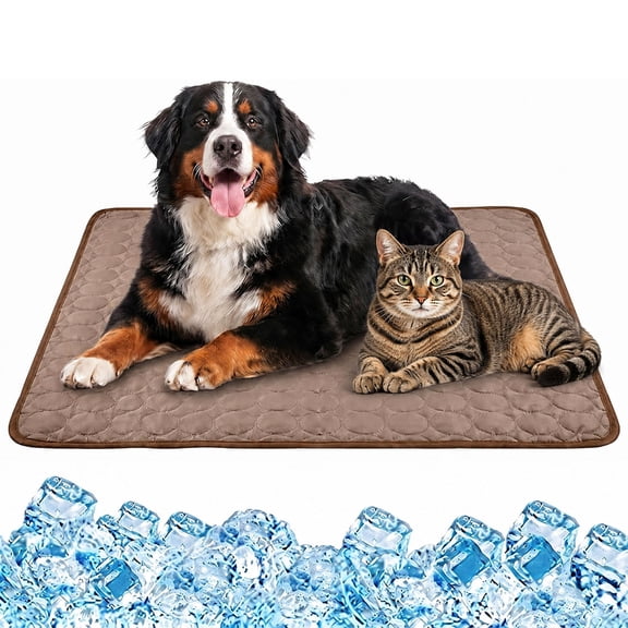 Firmelle Cat Cooling Mat, Summer Pet Cooling Mats, Portable Washable Cool Pads Pet Mat Outdoor for Dogs Cats, Home & Outdoor