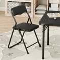thumbnail image 5 of WhizMax Folding Activity Table & 2 Padded Chairs Set Portable Desk & No Assembly Required, Black, 5 of 8