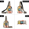 thumbnail image 7 of FORMRS Womens Crossbody Sling Bag Travel Daypack Shoulder Chest Backpack, Floral Patterns, 7 of 7