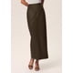 thumbnail image 4 of Falda Maxi PRETTYGARDEN de Cuero Sintético Cintura Alta Café Talla S, 4 of 4