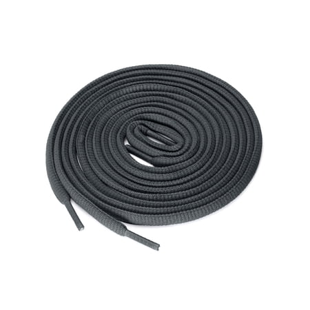 INSPIRE CHIC Unisex 2 Pairs Half Round Oval Shoelaces for Boots Athletic Sneakers Dark Gray 180 cm/71