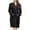 Black, variant on NY Threads Womens Robe Soft Knit Waffle Bathrobe Lightweight Knee-Length Loungewear, Medium, Black