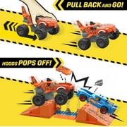 MEGA Hot Wheels Tiger Shark Chomp Course Monster Truck Building Toy with 2 Figures (245 Plastic Pieces)