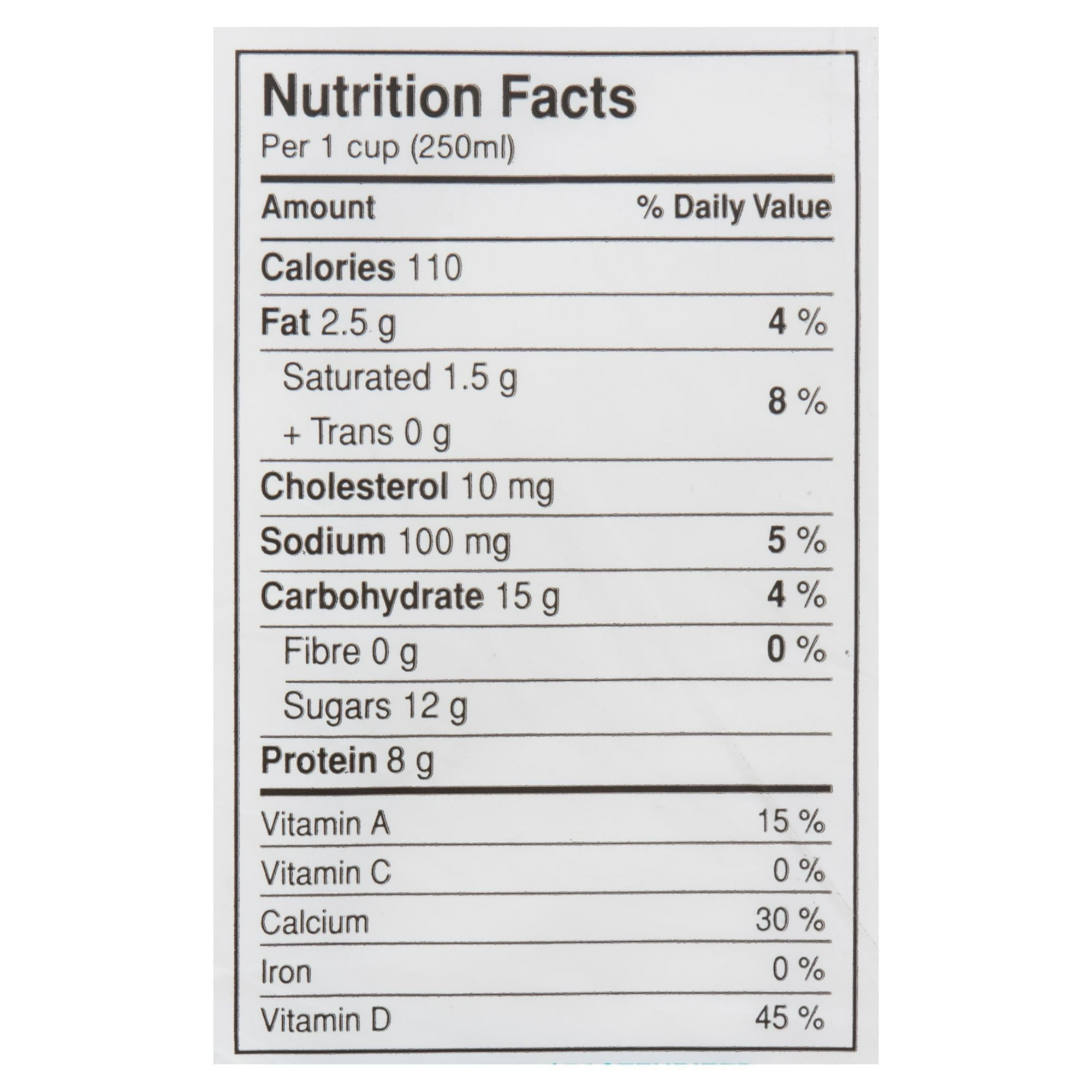 Lait partiellement écrémé 1 % Northumberland 4 L en sac