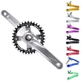 thumbnail image 3 of Splihome Aluminum Mtb Bicycle 170Mm Crankset Crank & Bottom Bracket Kit Purple, 3 of 7