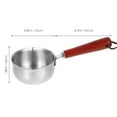 thumbnail image 4 of Stainless Steel Small Heater Sauce Non Stick Wok Pans Wood, 4 of 6