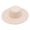Beige, variant on Retro Ladies Hat Big Wide Brim Fedora Hat Pure Color Derby Wedding Jazz Hat Prom Party Commuting Flat Top Felt Hat