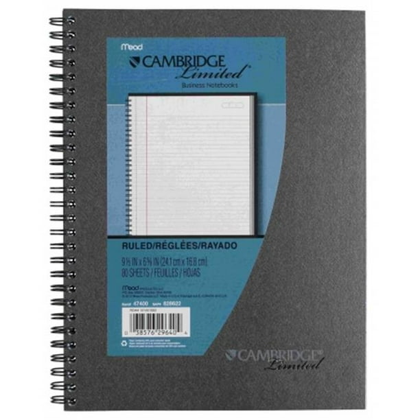 Mead Products 47400 9.5 in. X 7.5 in. Metallic Notebook - Walmart.com ...