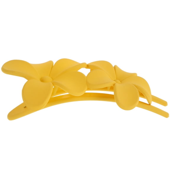 Masteelf Yellow Acrylic Flower Claw Clips for Girls Cute Hair Accessories Secure Grip for All Hairstyles Large