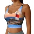 thumbnail image 2 of KLL Lighthous1 for Workout Tank Tops for Women,U Back Fitness Top Built in Shelf Bras Padded Fit for Yoga Gym-XX-Large, 2 of 8