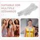 thumbnail image 5 of Bufanda con lentejuelas brillantes para corbata, chales con purpurina para corbata, chales con corbata fina, pañuelo para fiesta, noche, playa, traje de baño, fiesta, uso diario, plateado, 5 of 5
