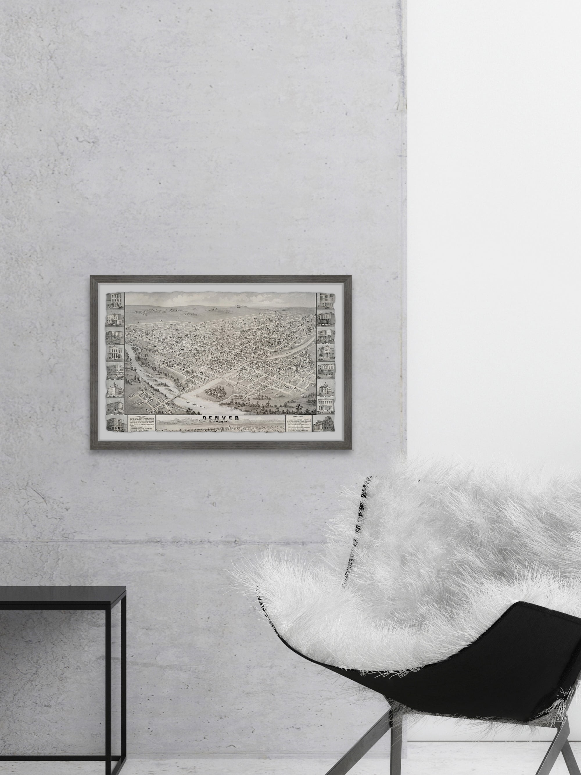 Marmont Hill Must See in Denver Framed Wall Art, 12" x 18"