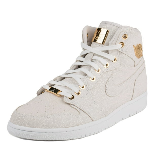 Nike Mens Jordan 1 White/Metallic Gold Sizes - Walmart.com