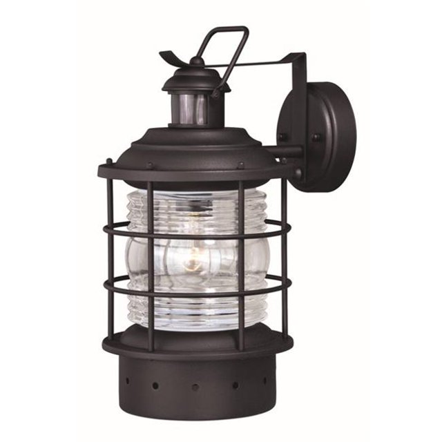 Vaxcel International T0256 Applique Murale Extérieure Hyannis Dualux 8 Po - Noir Texturé