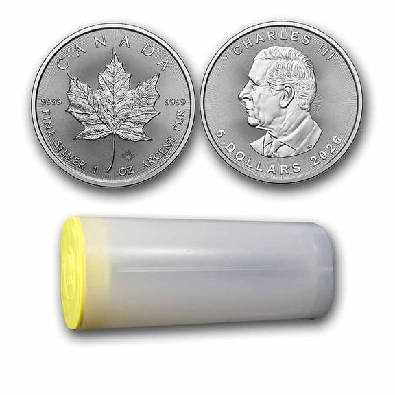 2026 Canada 1 oz Silver Maple Leaf BU (Lot of 25)