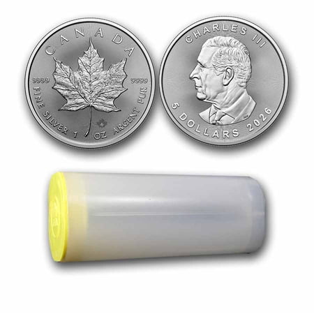 2026 Canada 1 oz Silver Maple Leaf BU (Lot of 25)