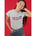 thumbnail image 2 of Independence Day, July 4Th Shaped T-Shirt Women -Image by Shutterstock, Female Medium, 2 of 4