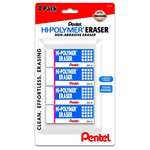 Hi-Polymer Erasers - 4ct
