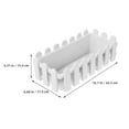 thumbnail image 2 of SOPOTUTU Simple and Practical Railing Planter Box White PP 1Set, 2 of 7
