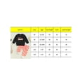 thumbnail image 4 of FEORJGP Little Boy 2 Piece Casual Outfits 6M 12M 18M 2T 3T 4T Toddler Baby Long Sleeve Sweatshirts Letter Print Pullovers Crew Neck Tops Checkerboard hion Comfy Daily Clothes for Spring Fall, 4 of 8
