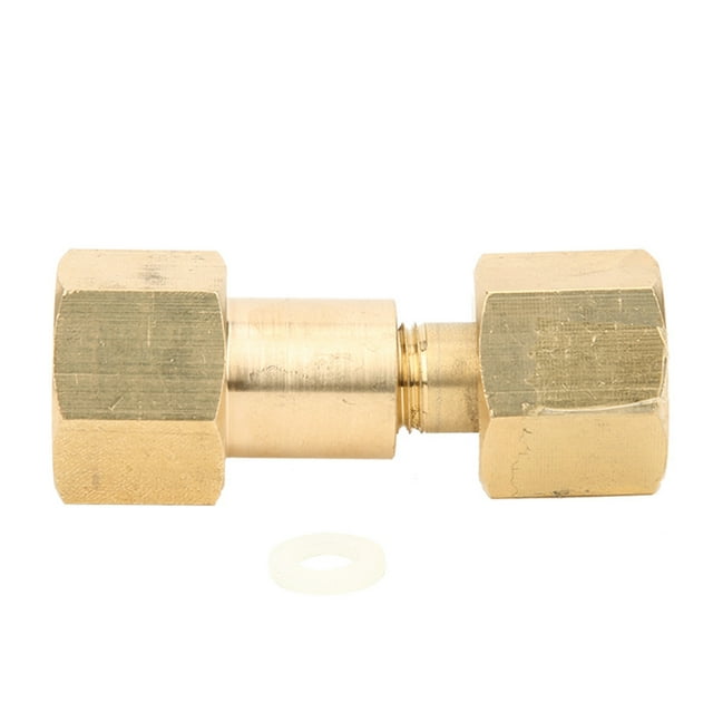 Adaptador de cilindro CGA-320 a CGA-580. Tanque de dióxido de carbono a regulador de argón.