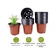 thumbnail image 3 of Macetas flexibles para viveros de plantas, diseño especial con orificio de drenaje, macetas de plástico blando para plántulas de flores, hierbas y verduras, perfectas para la propagación de, 3 of 8