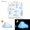 Blue, variant on CCOCC Wall Paper,Night Glow Clouds & Stars Wall Decals,Eco-Friendly PVC Wall Stickers,20*20CM,Pink