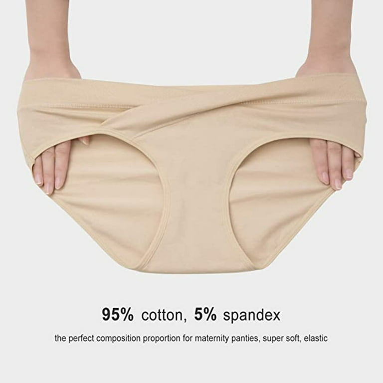 HUPOM High Waisted Underwear For Women Tummy Control Girls Panties