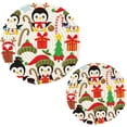 thumbnail image 7 of SKYSONIC 2 pcs Christmas Penguin Cartoon Pot Holders Trivets, Heat Resistant Trivets,Cute Animals Winter Cotton Thread Weave Mats for Hot Pads Pans Pot Bowl Teapot, 7 of 7
