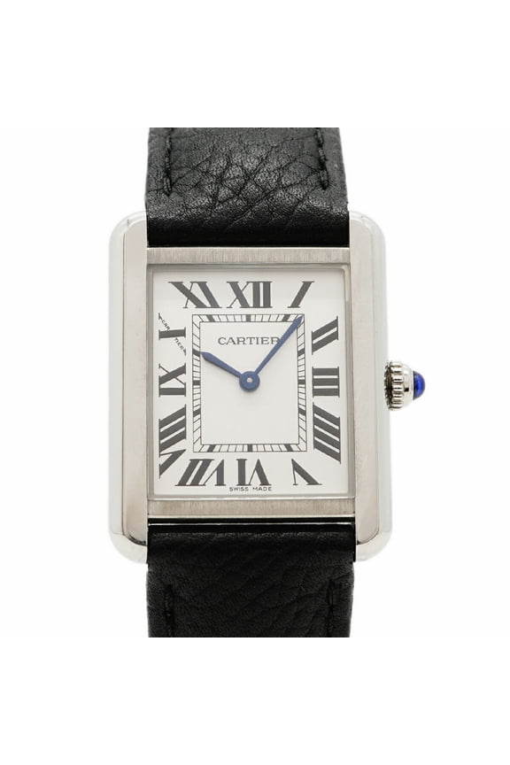 Pre-Owned Cartier Tank Solo SM WSTA0030 Silver Dial Women's Watch