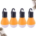 thumbnail image 3 of 4pcs Camping Mini Tent Tent Light 3led Impermeable Emergencia Camping Light Portable Colgante Luz sin batería (naranja), 3 of 5