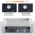 thumbnail image 2 of Garvee Hot Dog Roller Machine W/Cover, 18 Hot Dog 7 Roller Grill Cooker Machine for Commercial & Household Use, 1050W, Silver, 2 of 6