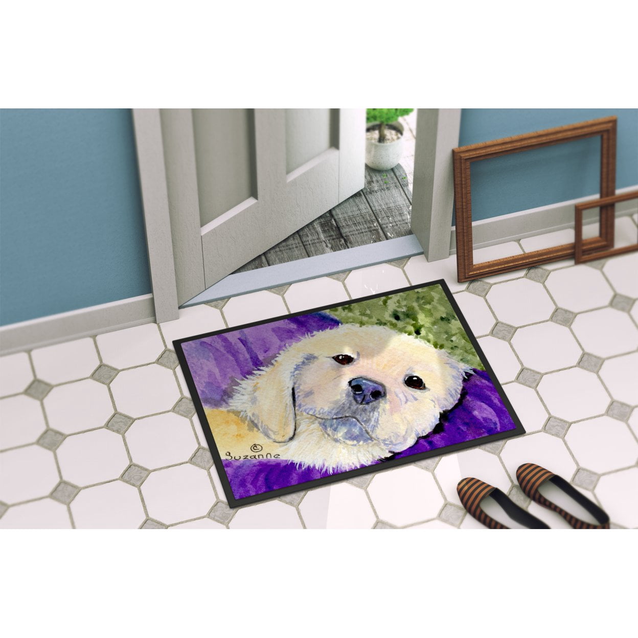 Carolines Treasures SS8715JMAT Golden Retriever Doormat 24x36 36"L x 24"W multicolor